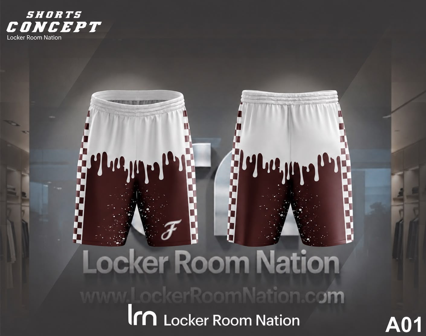Floresville Wildcat Drip Shorts