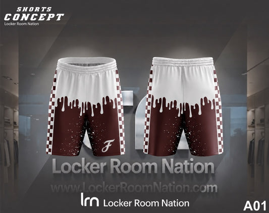 Floresville Wildcat Drip Shorts