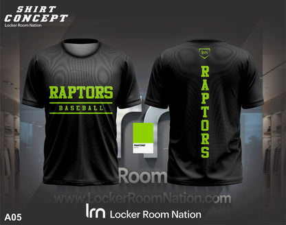 Raptors Baseball Dri Fit T-Shirt