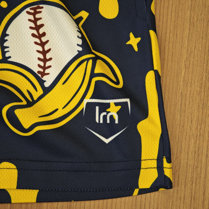 Navy/Gold Banana Ball Shorts