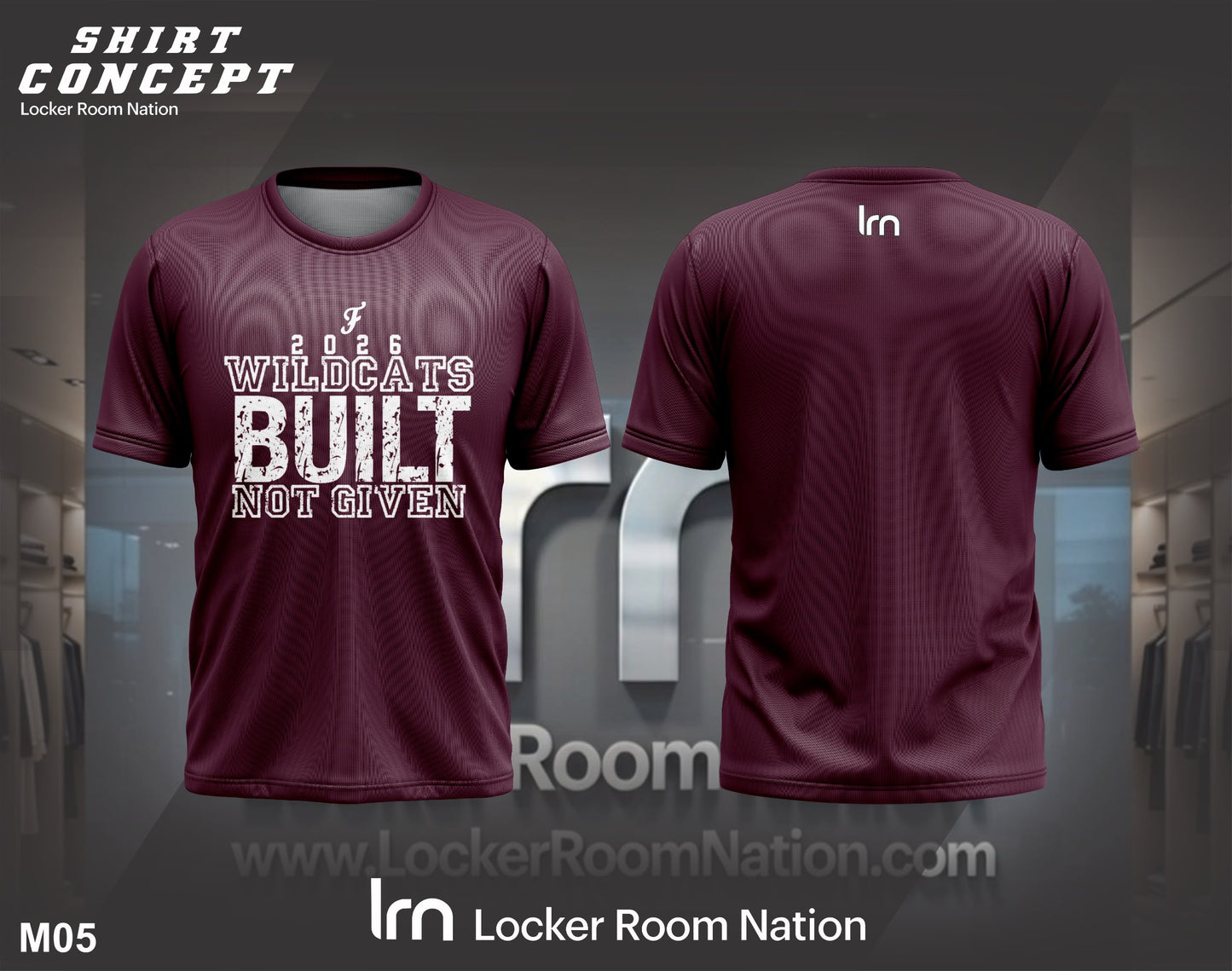 Wildcats Built Not Given Dri Fit T-Shirt - Customizable