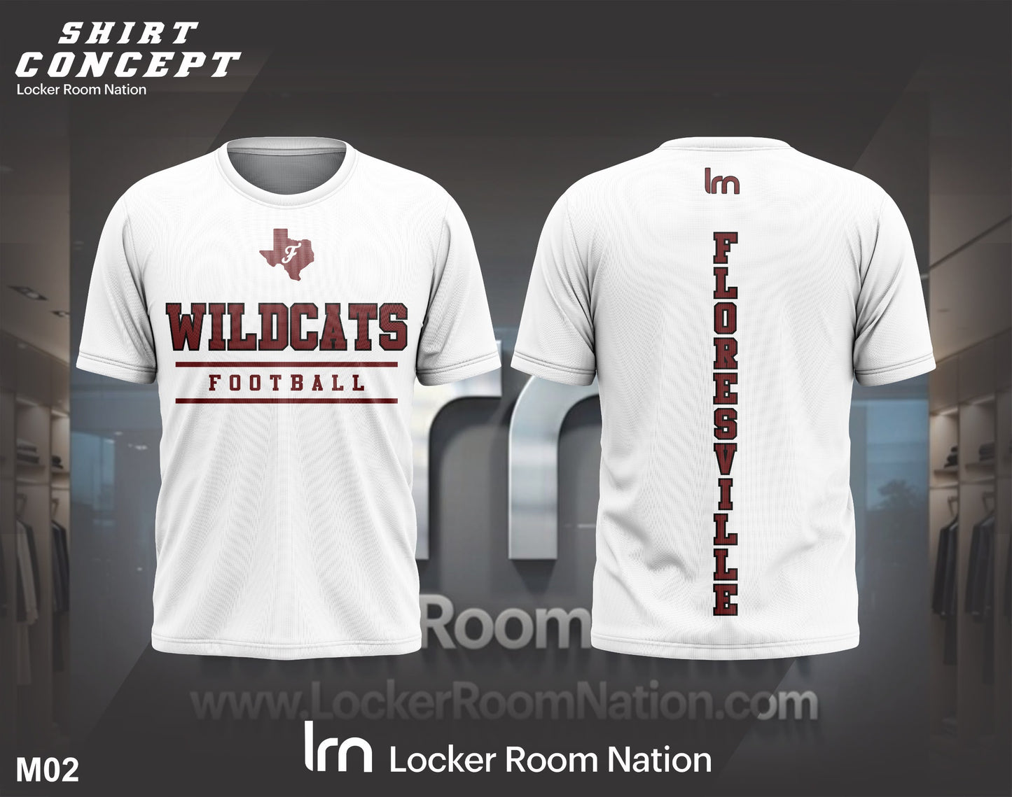 Wildcat Football Dri Fit T-Shirt - White