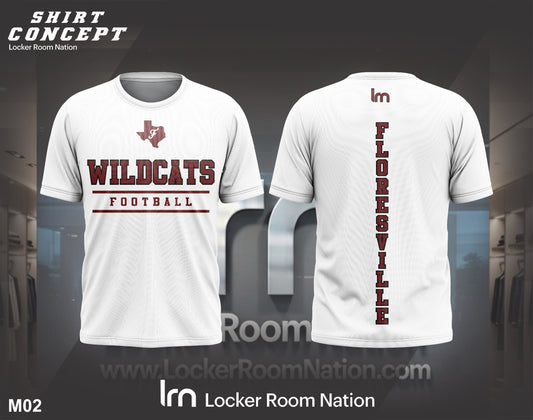 Wildcat Football Dri Fit T-Shirt - White