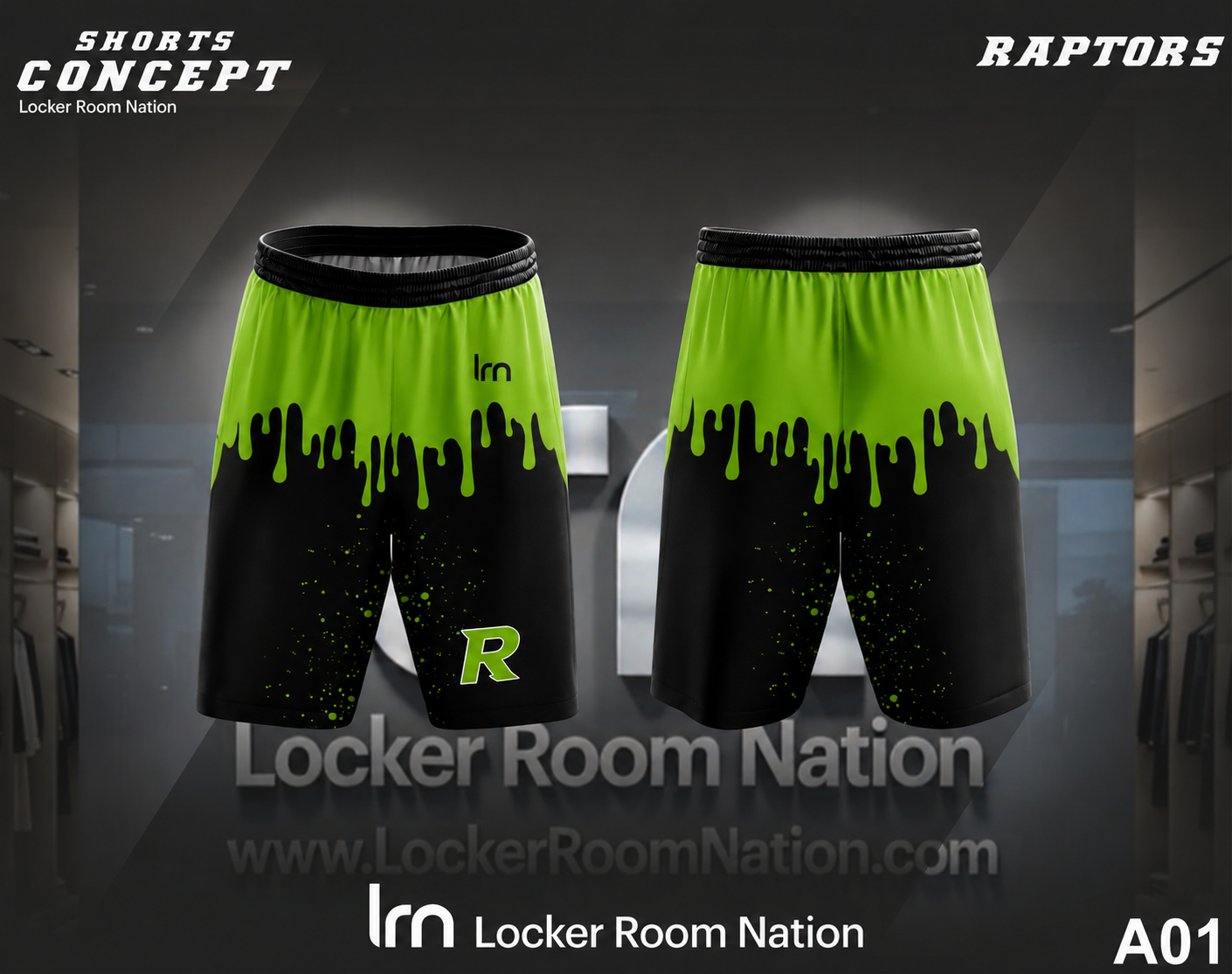 Raptors Drip Shorts