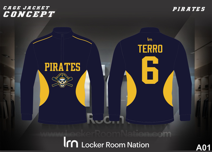 Pirate Fan Quarter Zip Pullover - Customizable